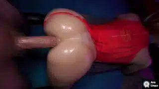 Babysitter gets caught webcamming by Dad , Fucked hard, and made drink her anal creampie