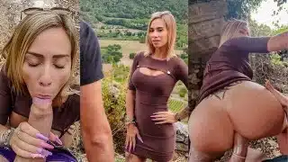 Littleangel84 – Stranger hunt challenge in Gordes: ass fucked anal by a huge cock! TEASER